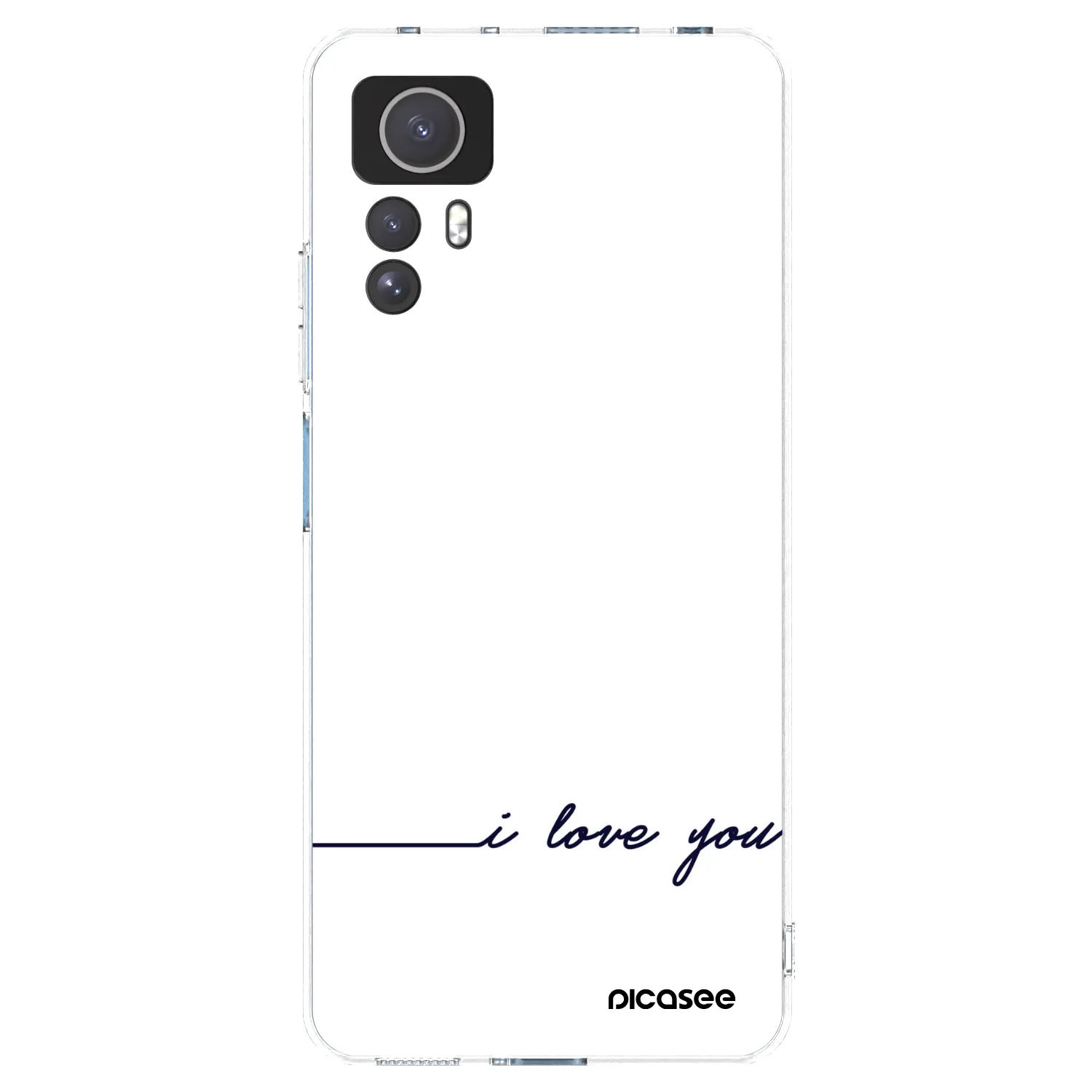 Picasee Xiaomi Redmi Note 12S Hülle - Transparentes Silikon - Ich liebe dich
