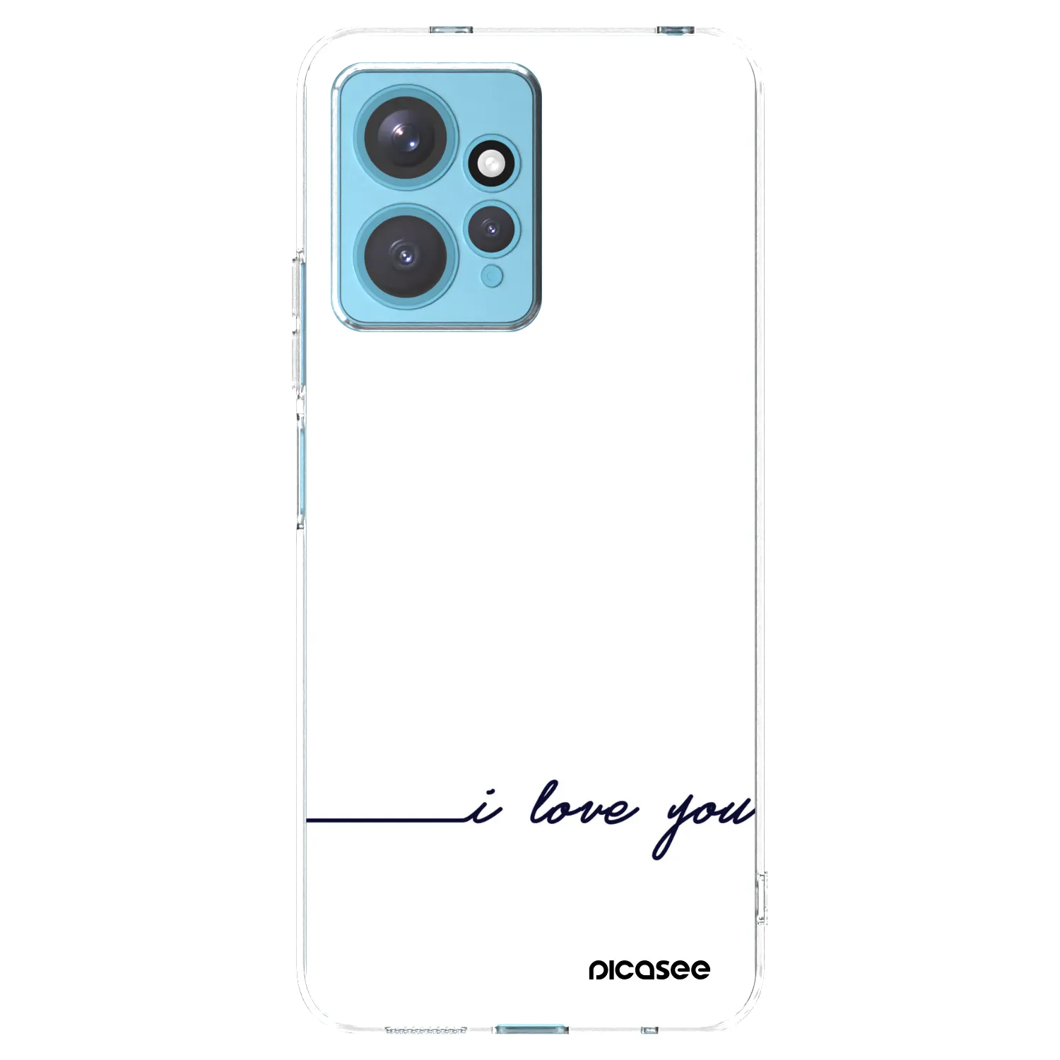 Picasee Xiaomi Redmi Note 12 4G Hülle - Transparentes Silikon - Ich liebe dich