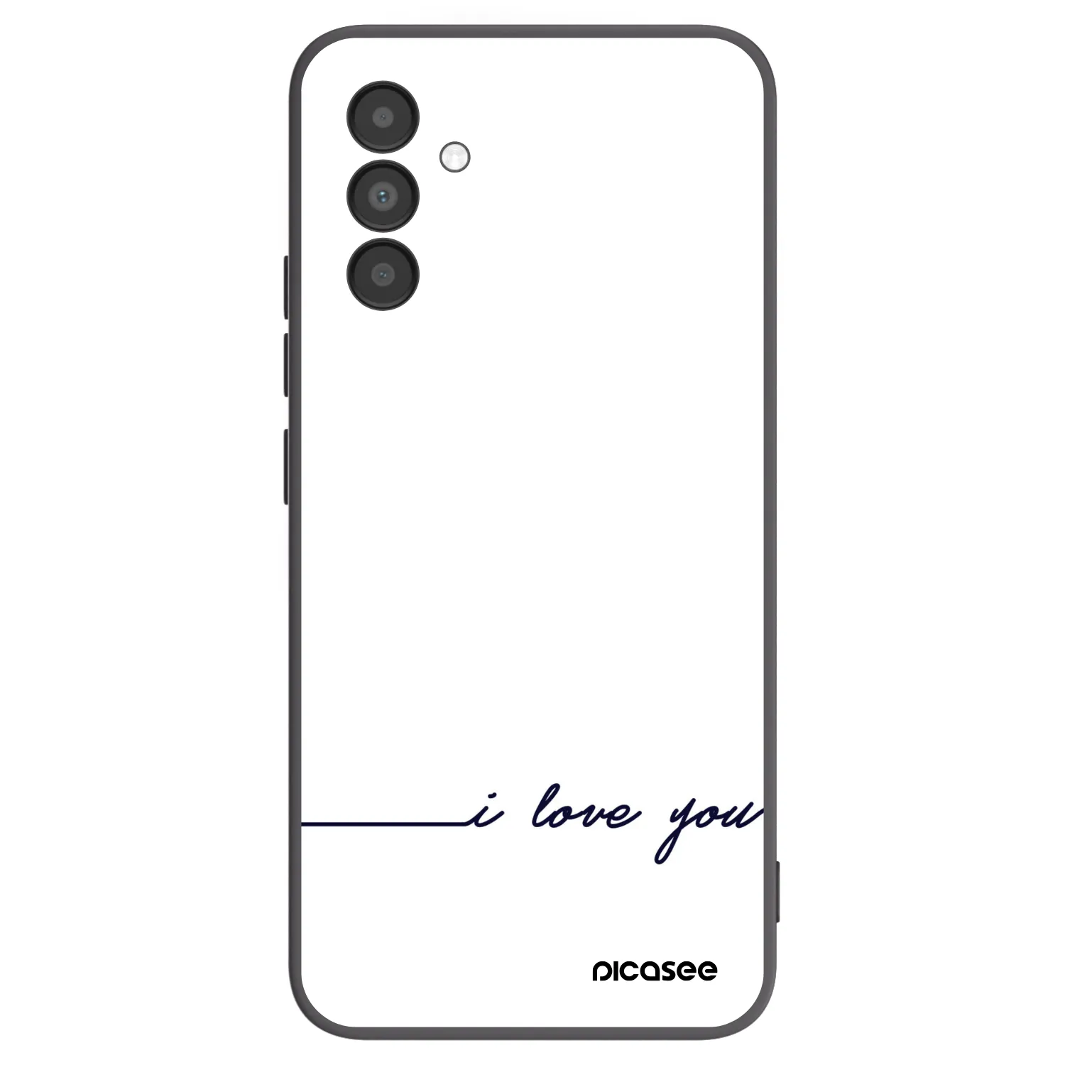 Picasee Samsung Galaxy A04s A047F Hülle - Schwarzes Silikon - Ich liebe dich