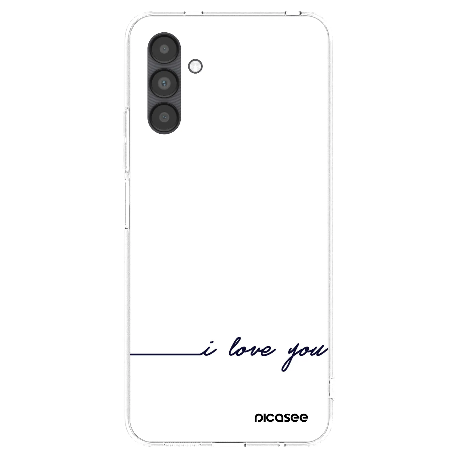 Picasee Samsung Galaxy A04s A047F Hülle - Transparentes Silikon - Ich liebe dich