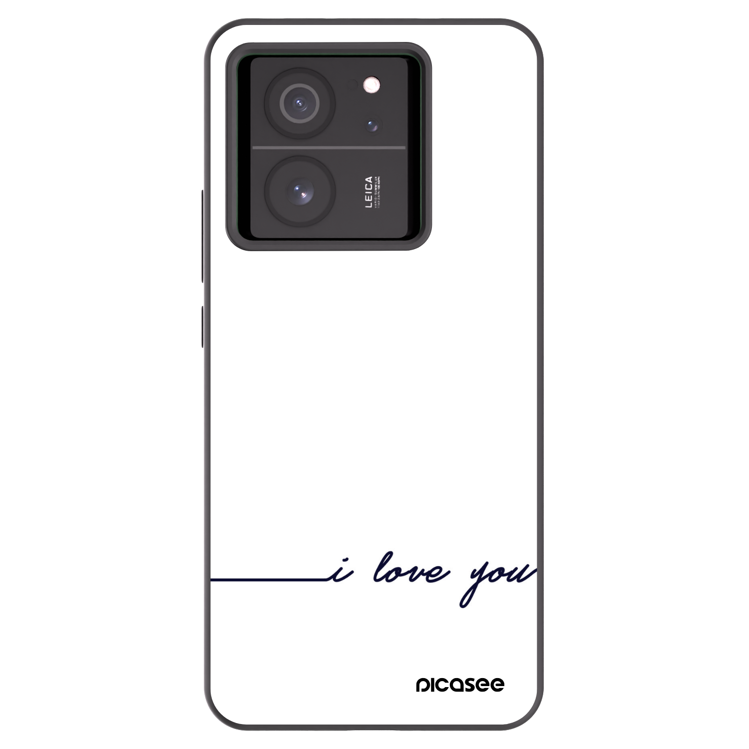 Picasee Xiaomi 13T Hülle - Schwarzes Silikon - Ich liebe dich