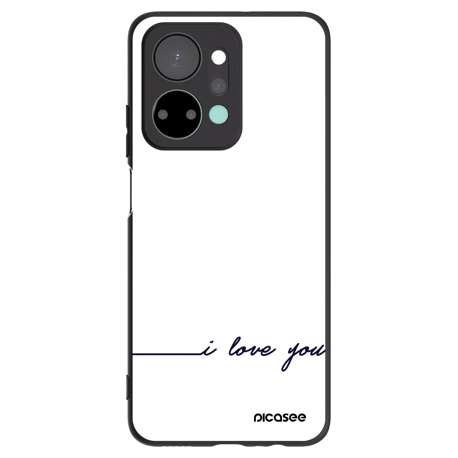 Picasee Honor X7a Hülle - Schwarzes Silikon - Ich liebe dich