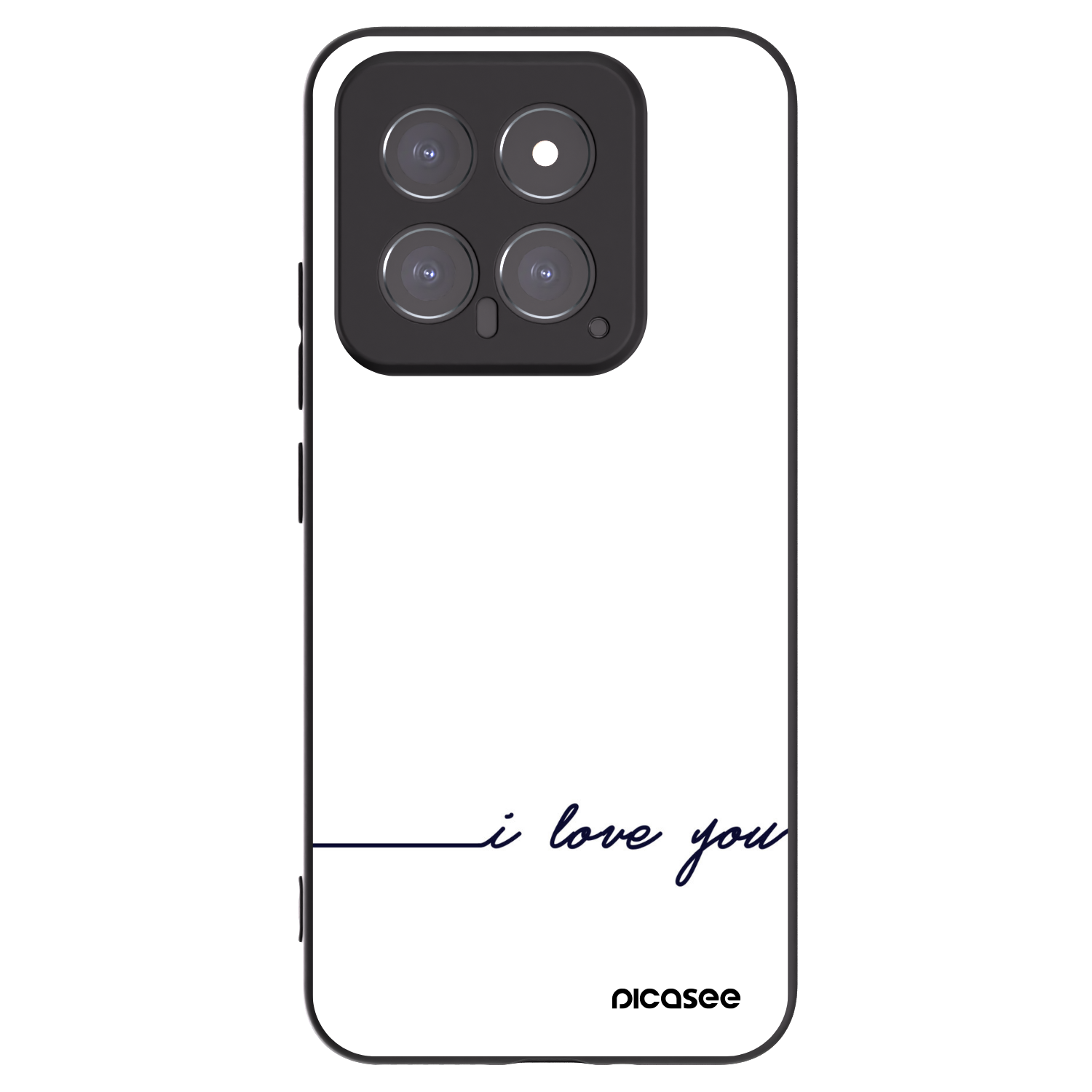 Picasee Xiaomi 14 Hülle - Schwarzes Silikon - Ich liebe dich