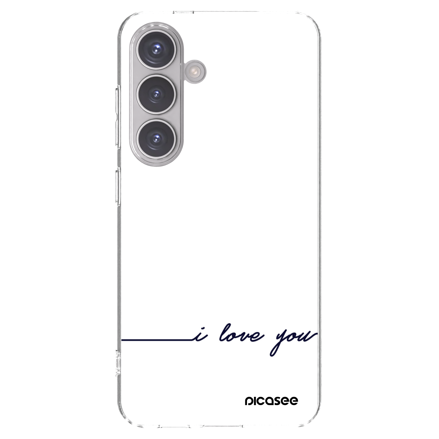 Picasee Samsung Galaxy S24 S921B 5G Hülle - Transparentes Silikon - Ich liebe dich