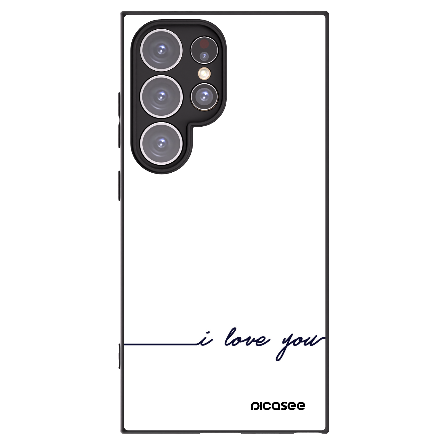 Picasee Samsung Galaxy S24 Ultra S928B 5G Hülle - Schwarzes Silikon - Ich liebe dich
