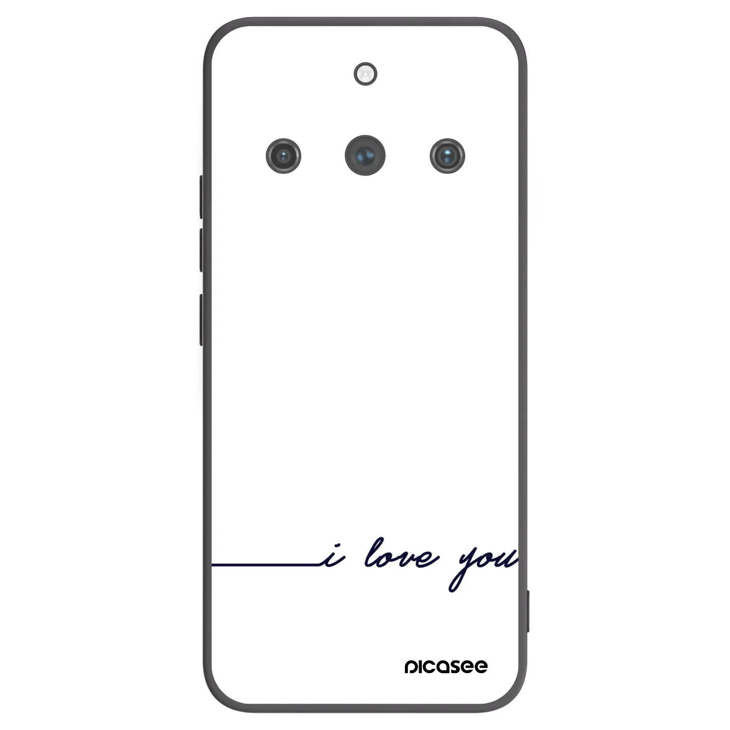 Picasee Realme 11 Pro+ Hülle - Schwarzes Silikon - Ich liebe dich