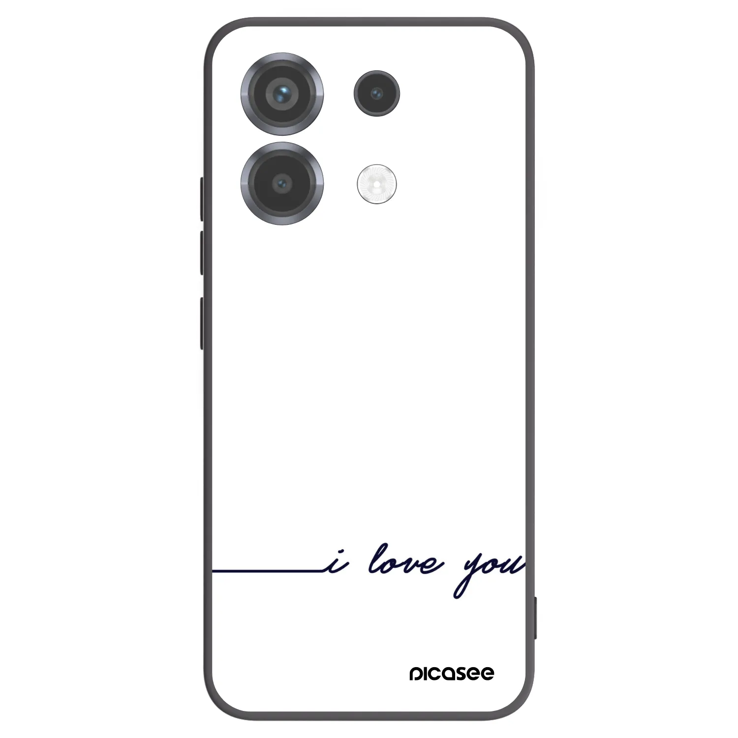 Picasee Xiaomi Poco X6 Hülle - Schwarzes Silikon - Ich liebe dich