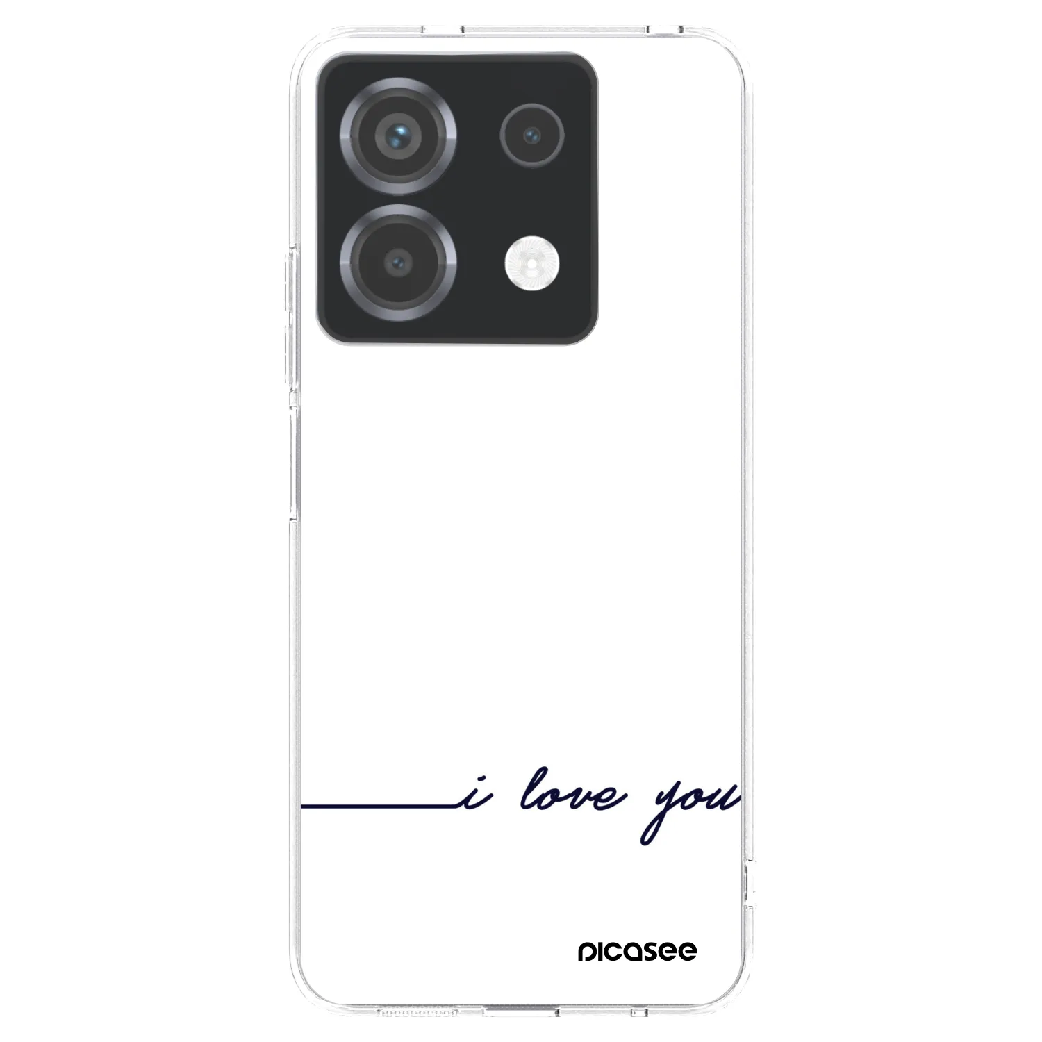 Picasee Xiaomi Poco X6 Hülle - Transparentes Silikon - Ich liebe dich