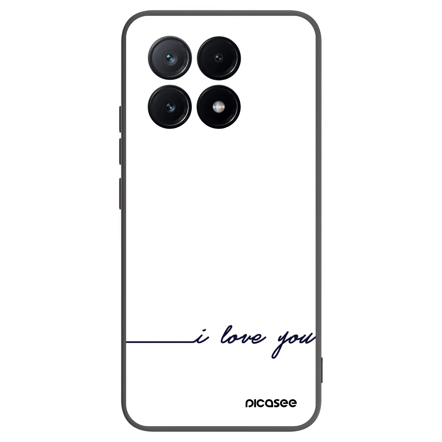 Picasee Xiaomi Poco X6 Pro Hülle - Schwarzes Silikon - Ich liebe dich