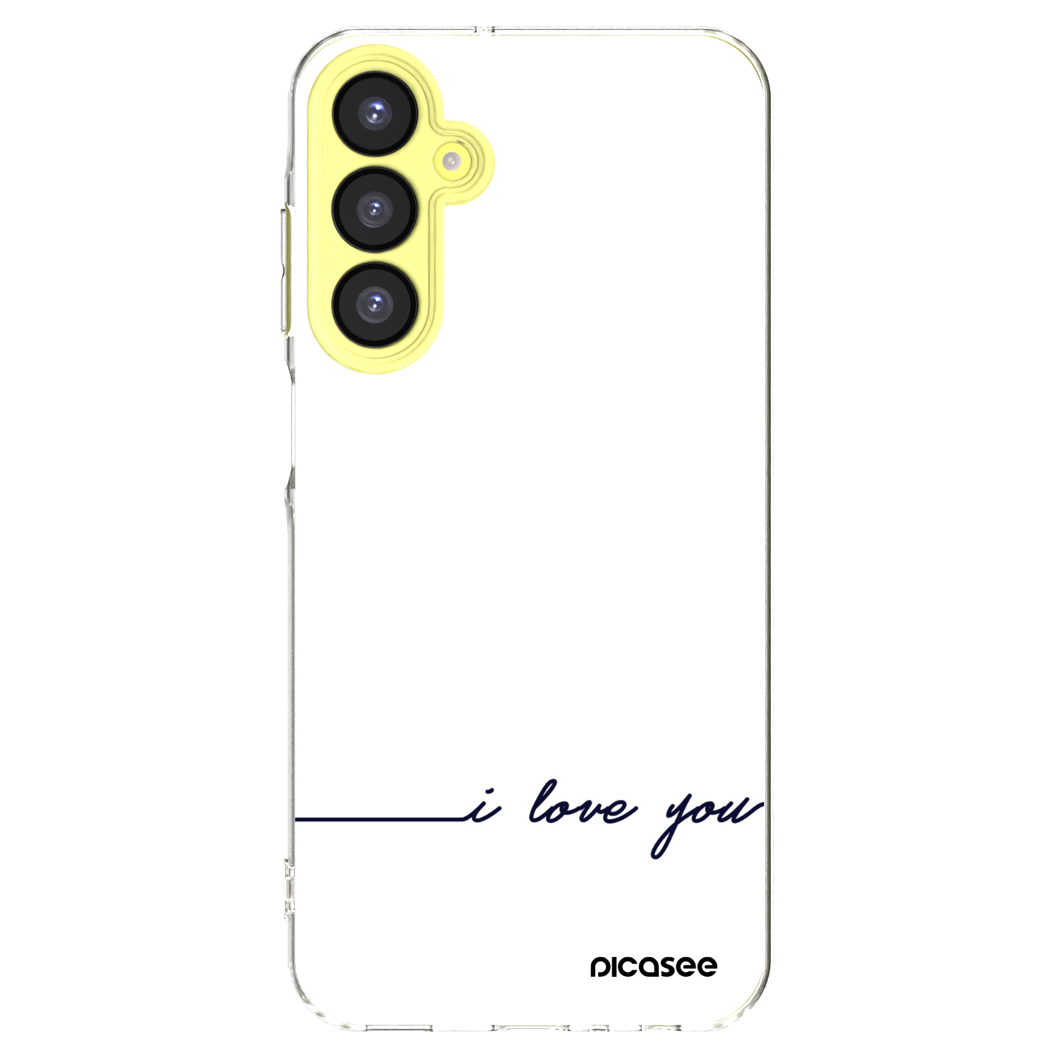 Picasee Samsung Galaxy A25 A256B 5G Hülle - Transparentes Silikon - Ich liebe dich