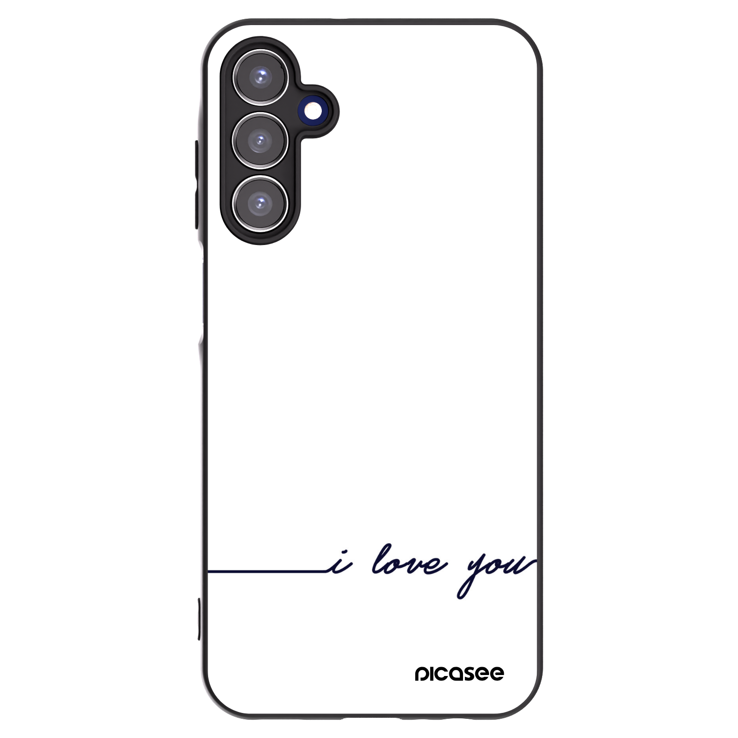 Picasee Samsung Galaxy A15 A155F 4G Hülle - Schwarzes Silikon - Ich liebe dich