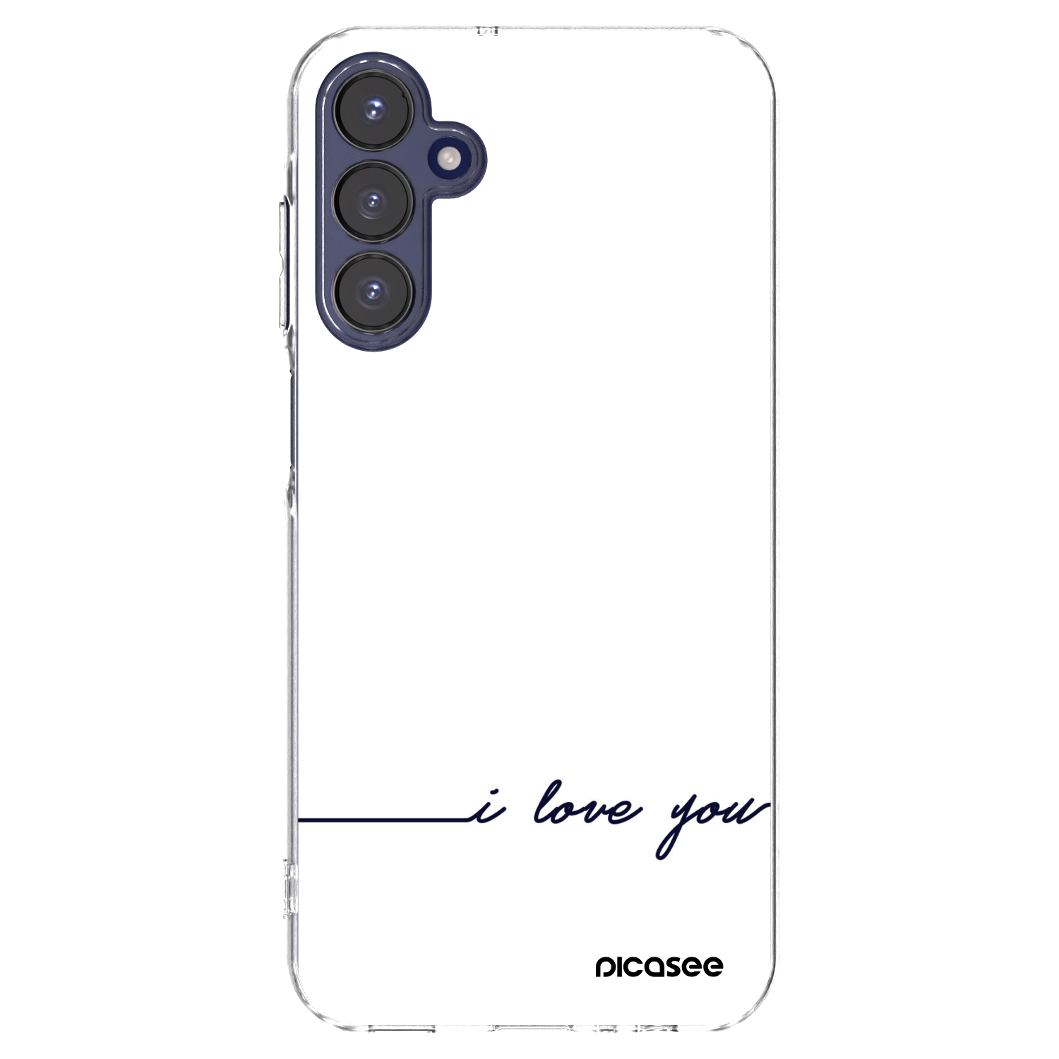 Picasee Samsung Galaxy A15 A155F 4G Hülle - Transparentes Silikon - Ich liebe dich