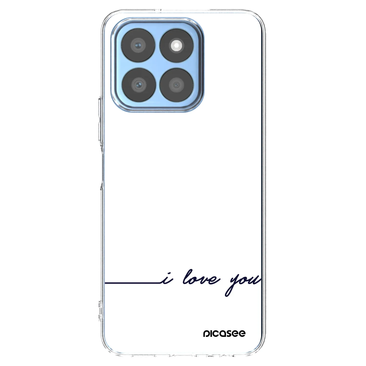 Picasee Honor X8b Hülle - Transparentes Silikon - Ich liebe dich