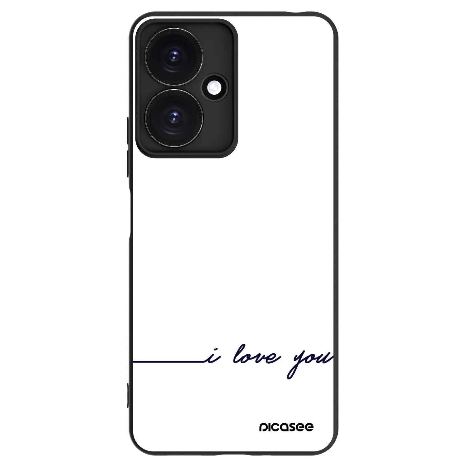 Picasee Xiaomi Redmi 13C 5G Hülle - Schwarzes Silikon - Ich liebe dich
