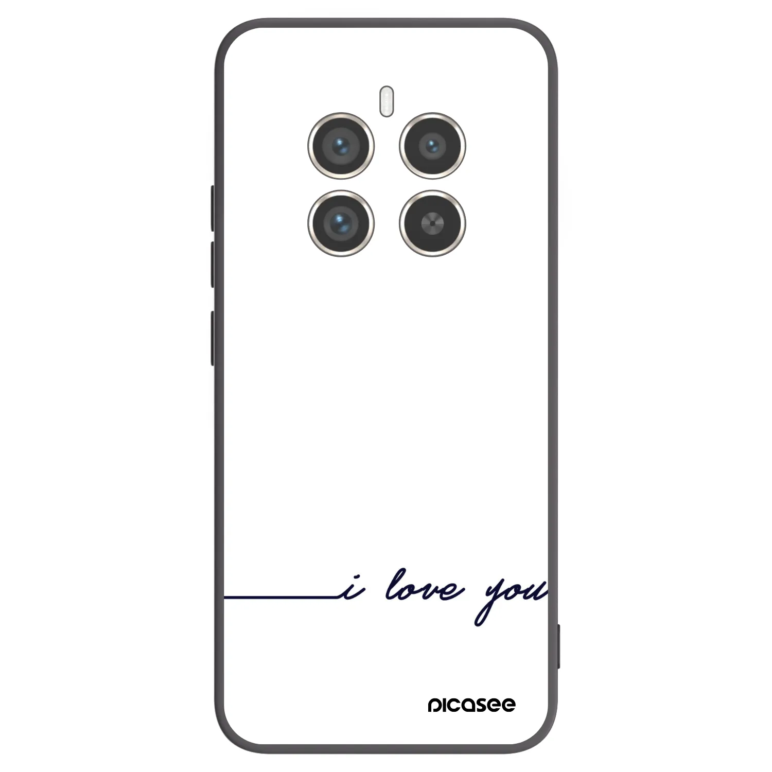 Picasee Realme 12 Pro 5G Hülle - Schwarzes Silikon - Ich liebe dich