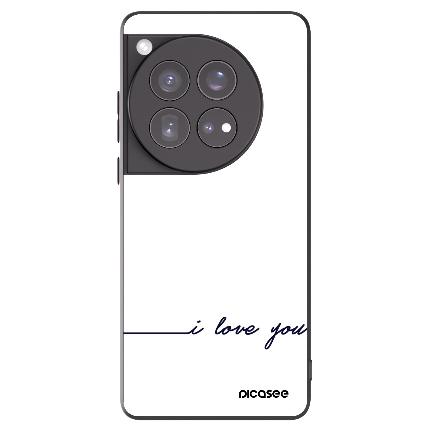 Picasee OnePlus 12 5G Hülle - Schwarzes Silikon - Ich liebe dich