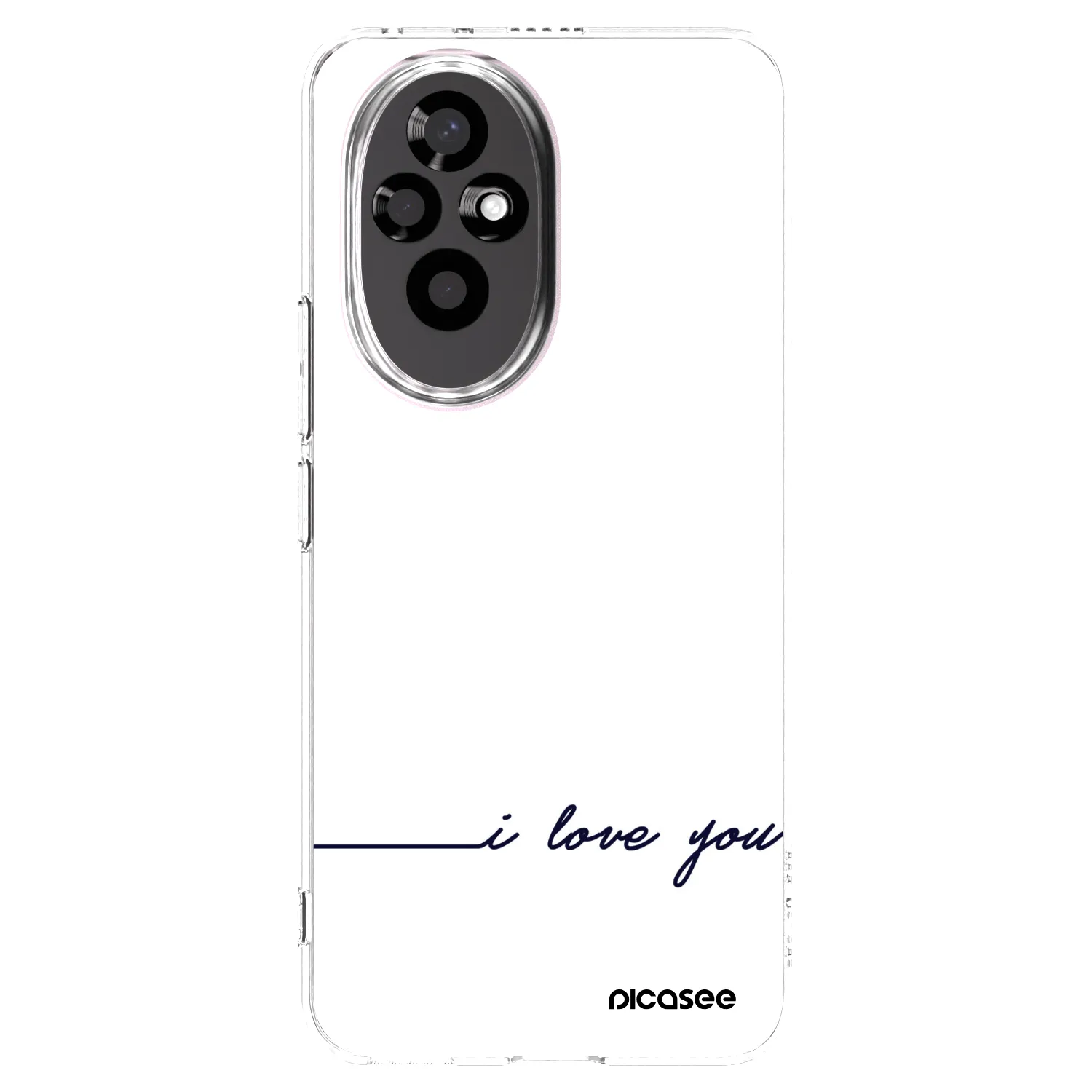 Picasee Honor 200 Pro 5G Hülle - Transparentes Silikon - Ich liebe dich