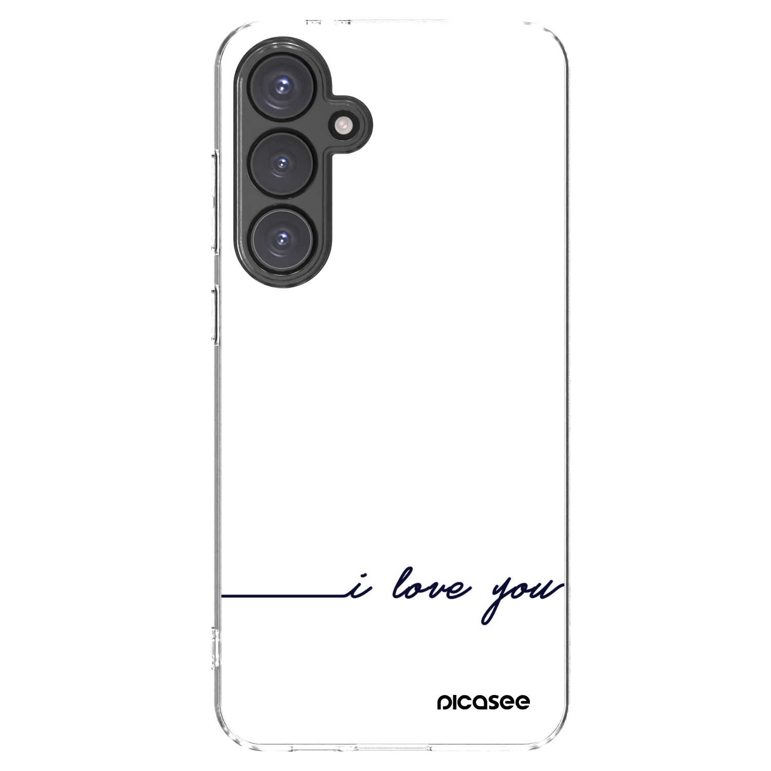 Picasee Samsung Galaxy S24 FE S721B Hülle - Transparentes Silikon - Ich liebe dich