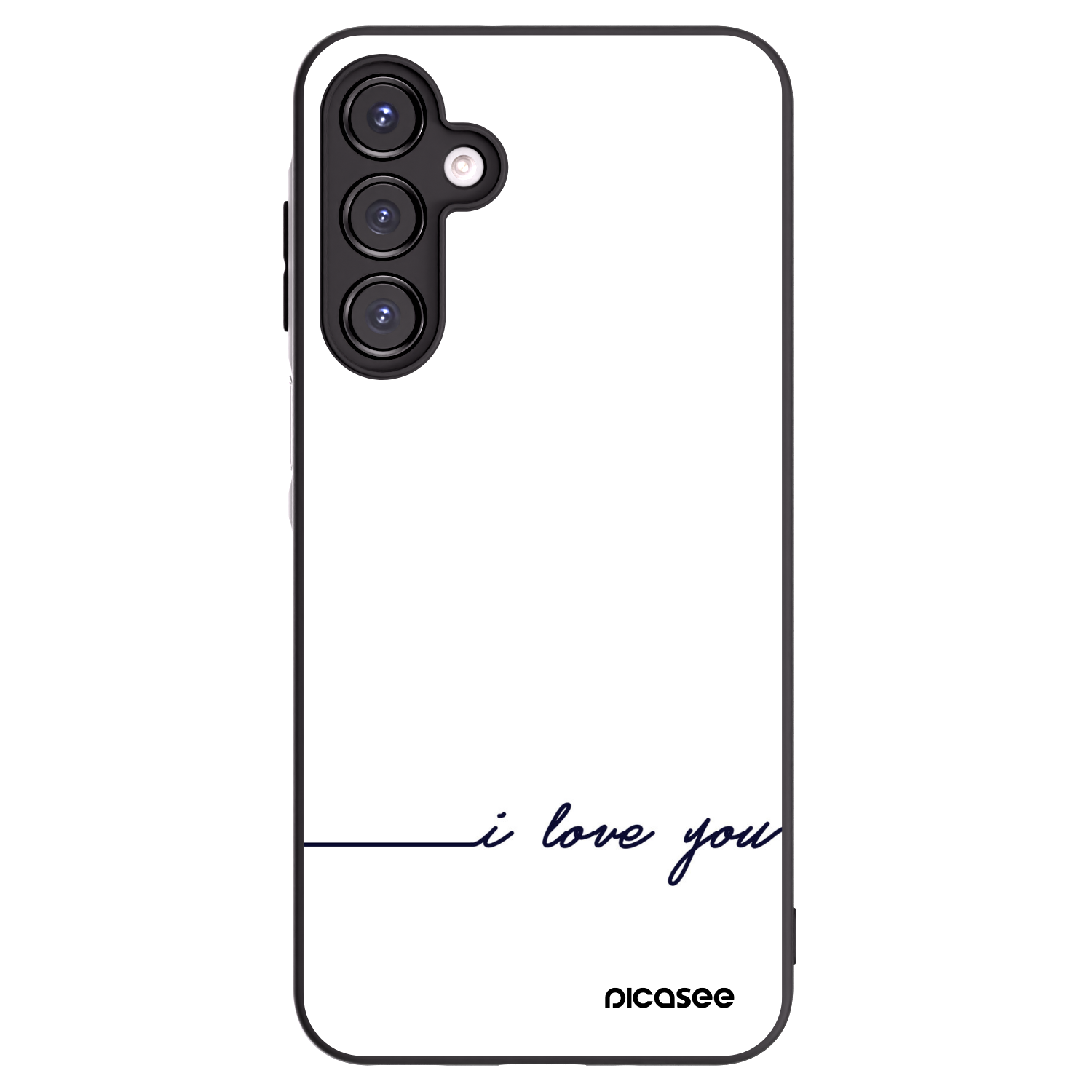 Picasee Samsung Galaxy A16 5G Hülle - Schwarzes Silikon - Ich liebe dich