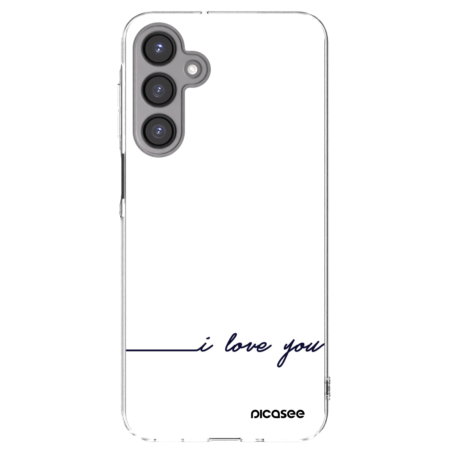 Picasee Samsung Galaxy A16 5G Hülle - Transparentes Silikon - Ich liebe dich
