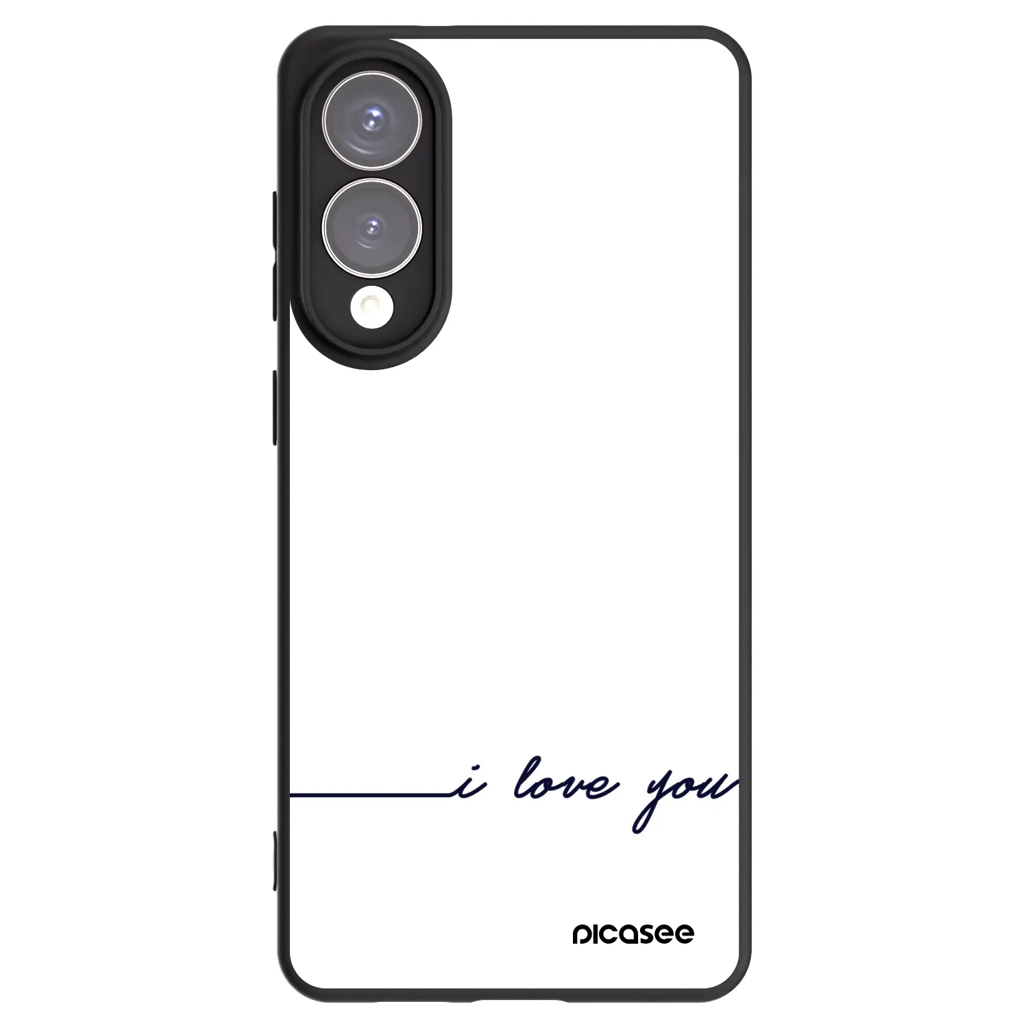 Picasee Samsung Galaxy S25 Edge 5G Hülle - Schwarzes Silikon - Ich liebe dich