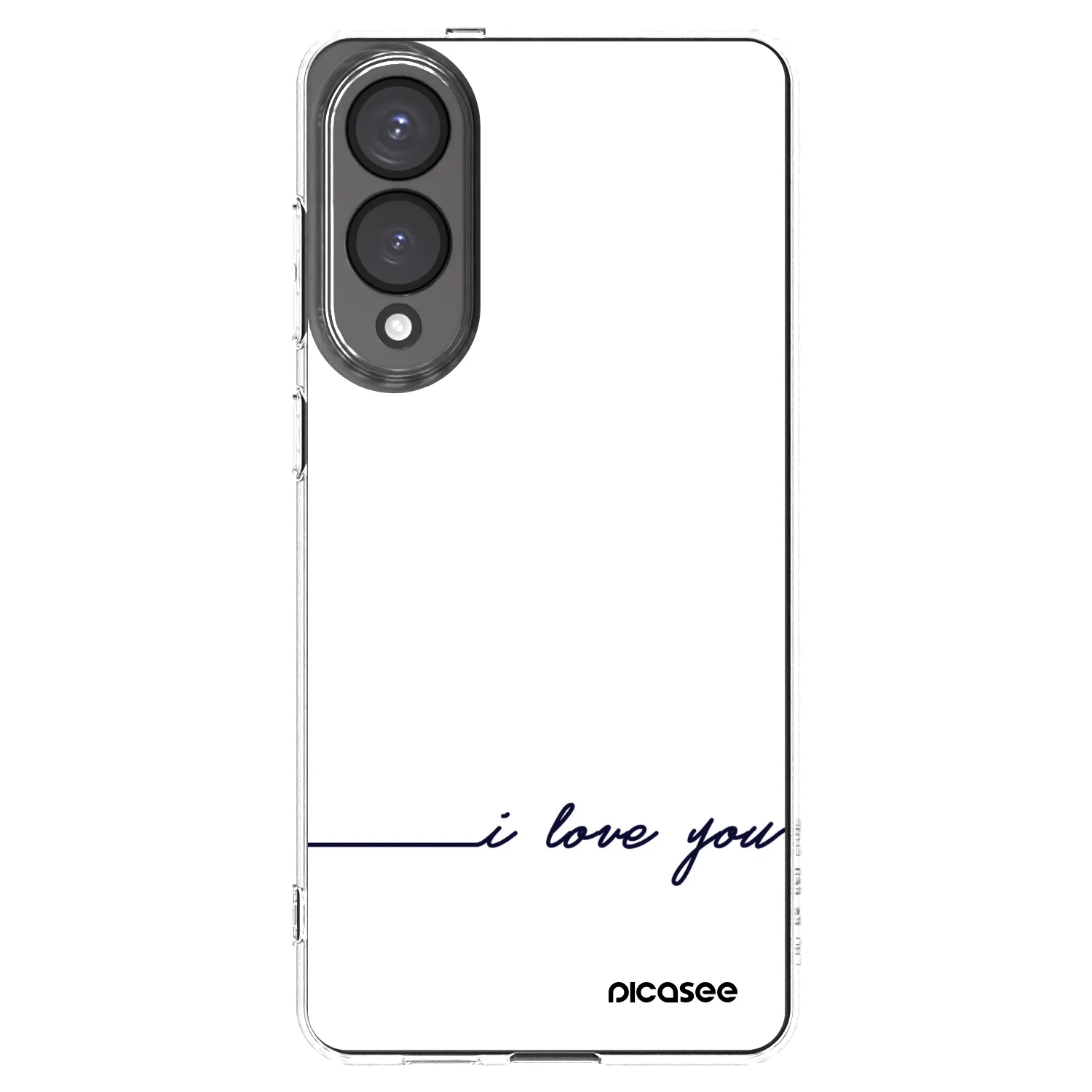 Picasee Samsung Galaxy S25 Edge 5G Hülle - Transparentes Silikon - Ich liebe dich