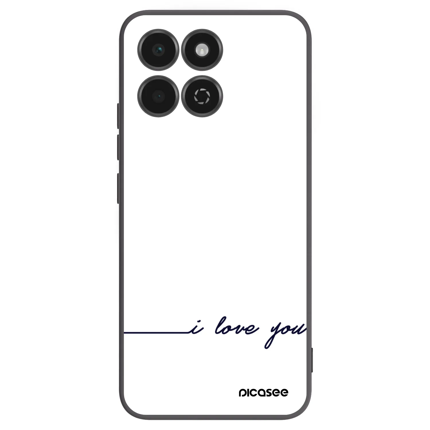 Picasee Honor 200 Smart 5G Hülle - Schwarzes Silikon - Ich liebe dich