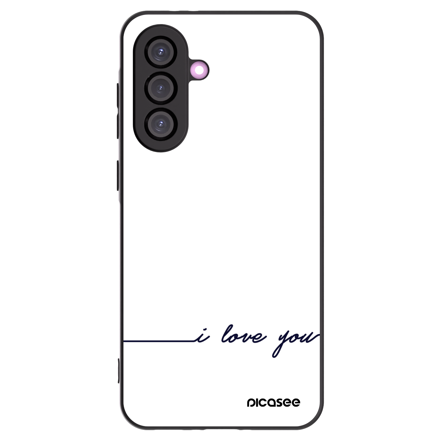 Picasee Samsung Galaxy A36 5G Hülle - Schwarzes Silikon - Ich liebe dich