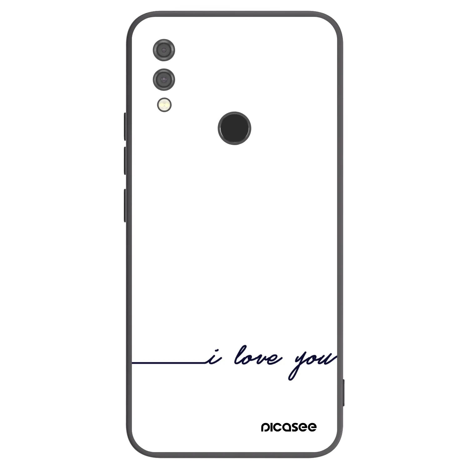 Picasee Xiaomi Redmi Note 7 Hülle - Schwarzes Silikon - Ich liebe dich