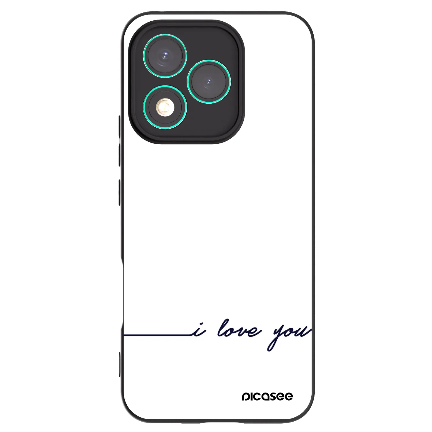 Picasee Honor 400 Lite 5G Hülle - Schwarzes Silikon - Ich liebe dich