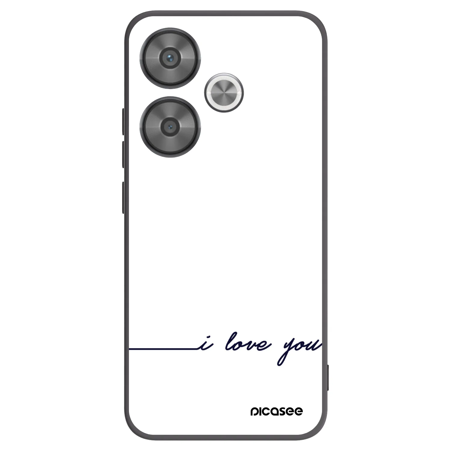 Picasee Xiaomi Poco F6 Hülle - Schwarzes Silikon - Ich liebe dich