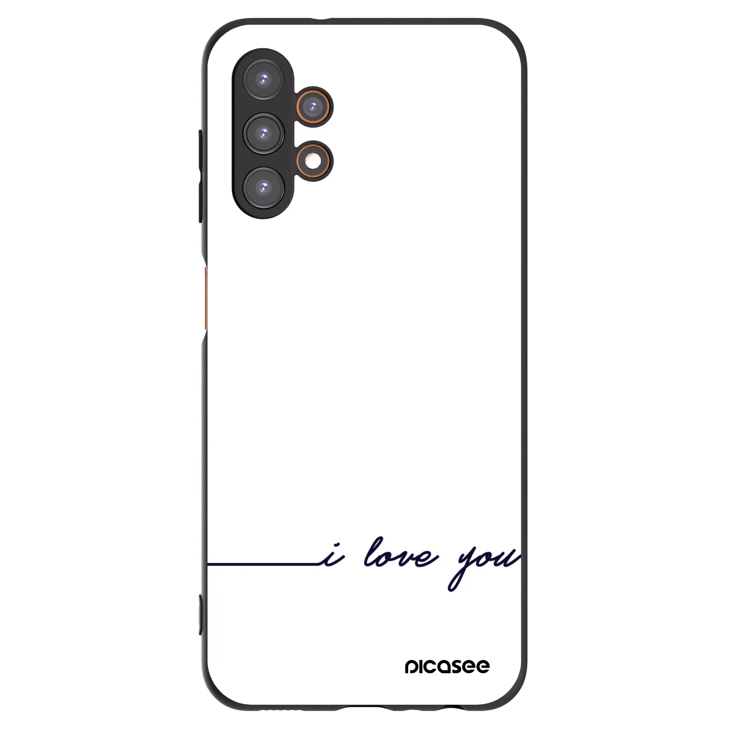 Picasee Samsung Galaxy A13 5G Hülle - Schwarzes Silikon - Ich liebe dich