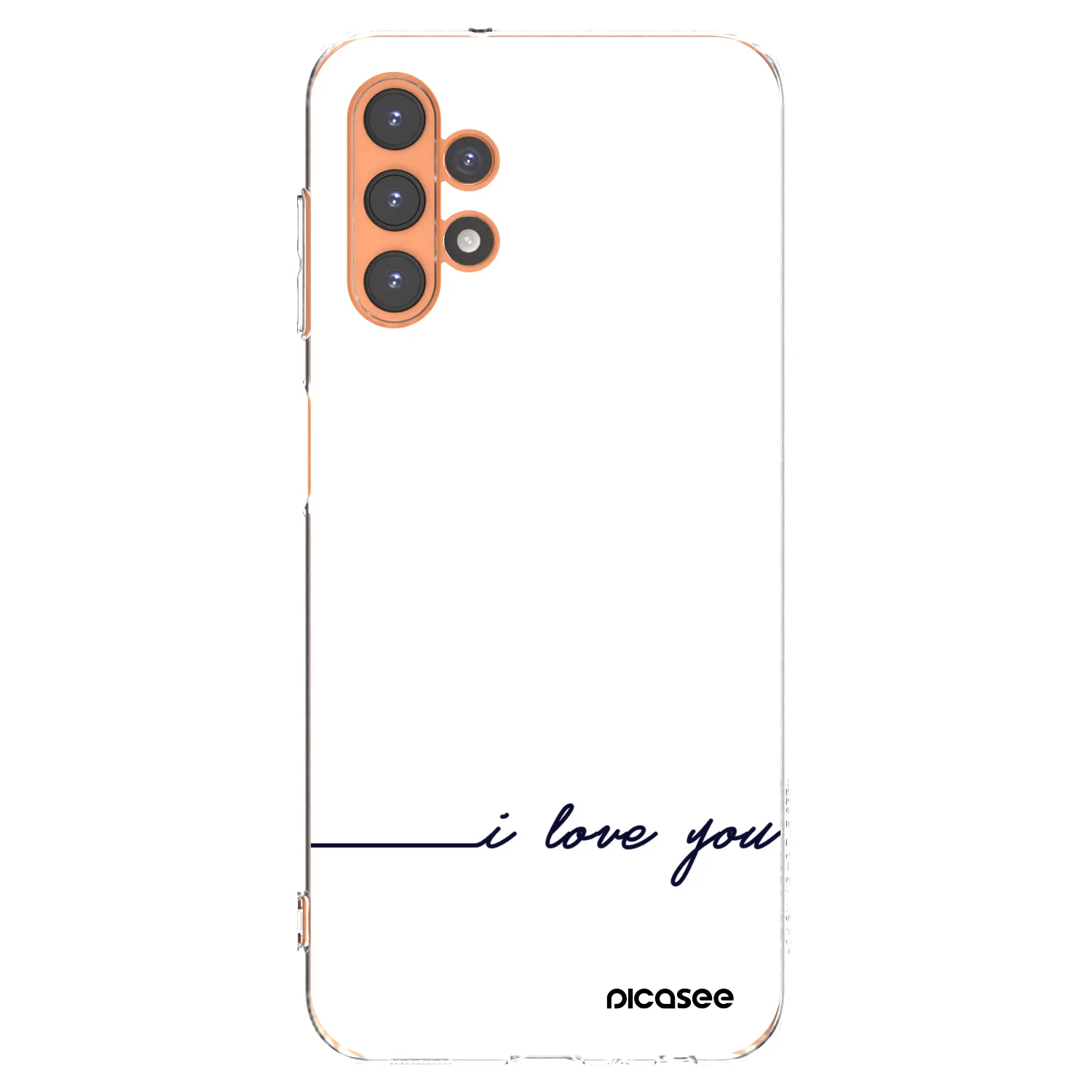 Picasee Samsung Galaxy A13 5G Hülle - Transparentes Silikon - Ich liebe dich