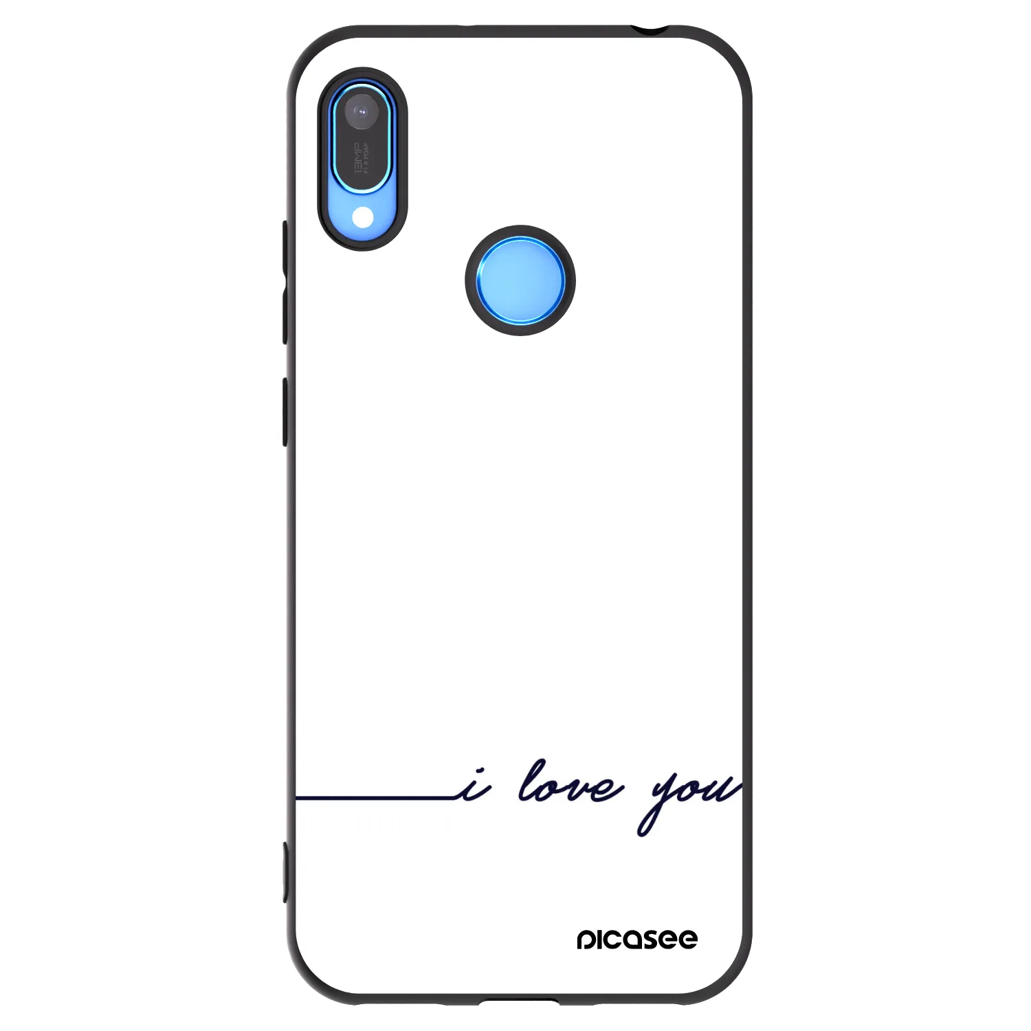 Picasee Huawei Y6 2019 Hülle - Schwarzes Silikon - Ich liebe dich
