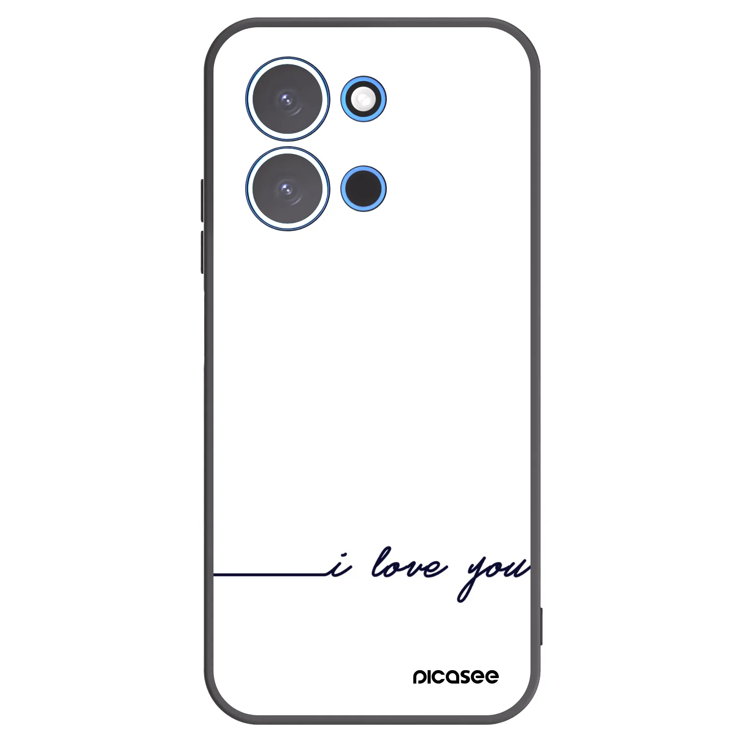 Picasee Xiaomi Redmi 15C 4G Hülle - Schwarzes Silikon - Ich liebe dich