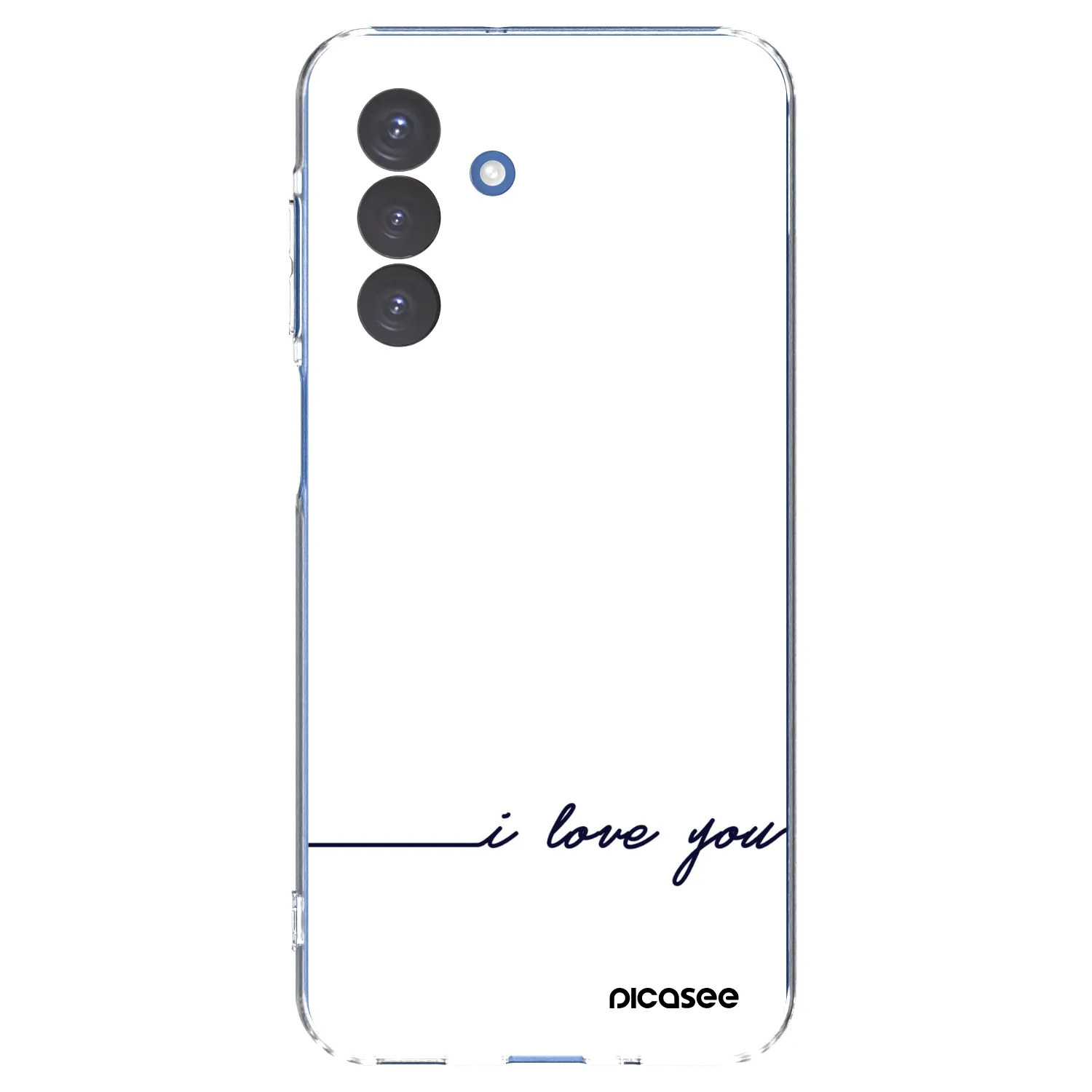 Picasee Samsung Galaxy A17 5G Hülle - Transparentes Silikon - Ich liebe dich