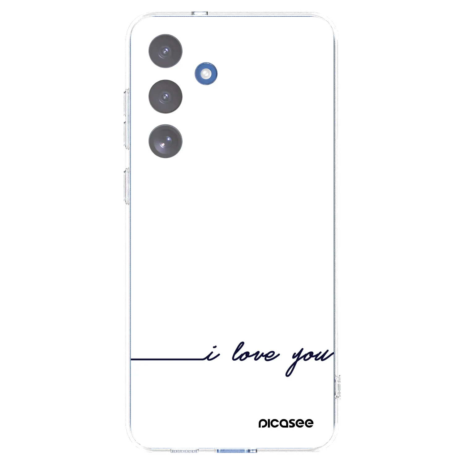 Picasee Samsung Galaxy S25 FE 5G Hülle - Transparentes Silikon - Ich liebe dich