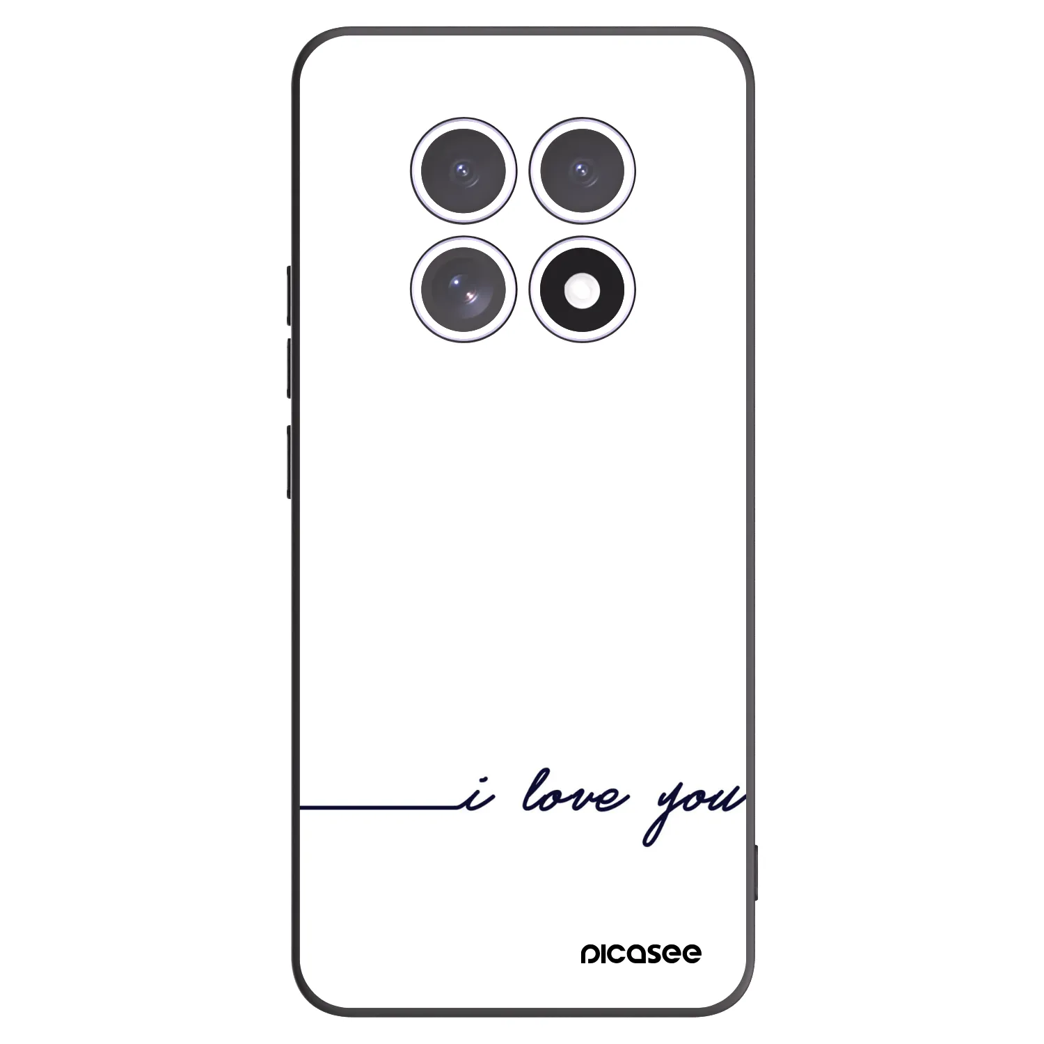 Picasee Xiaomi Redmi Note 15 Hülle - Schwarzes Silikon - Ich liebe dich