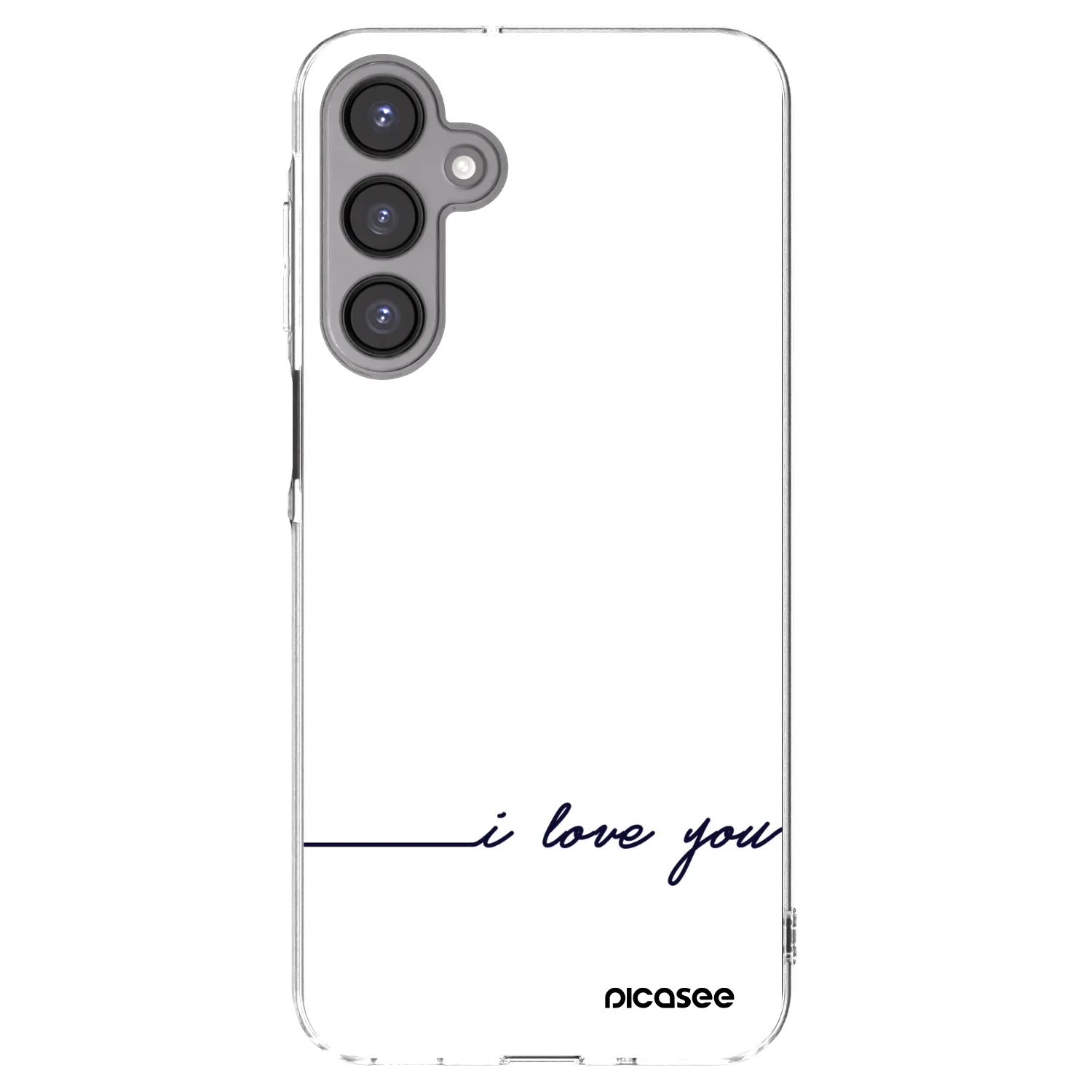 Picasee Samsung Galaxy A16 4G Hülle - Transparentes Silikon - Ich liebe dich