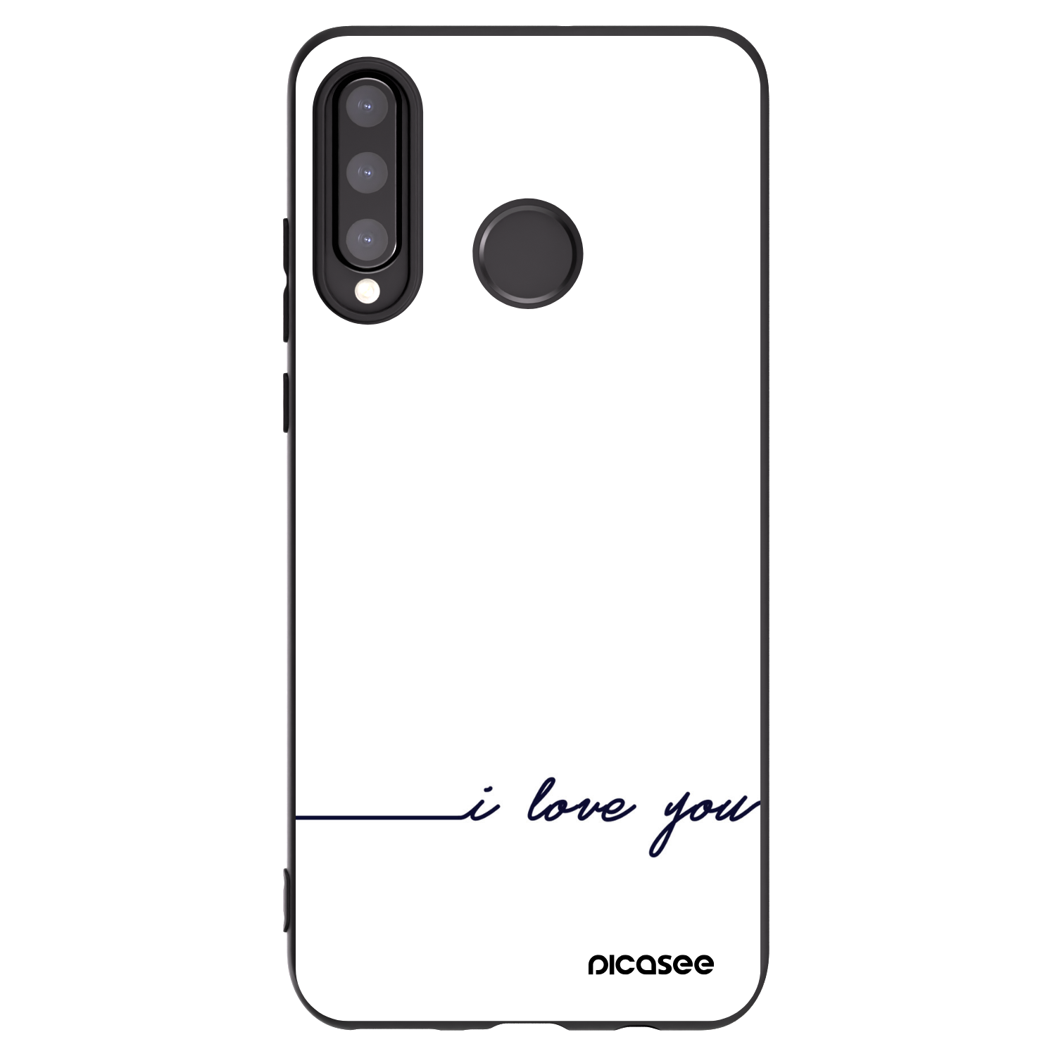 Picasee Huawei P30 Lite Hülle - Schwarzes Silikon - Ich liebe dich