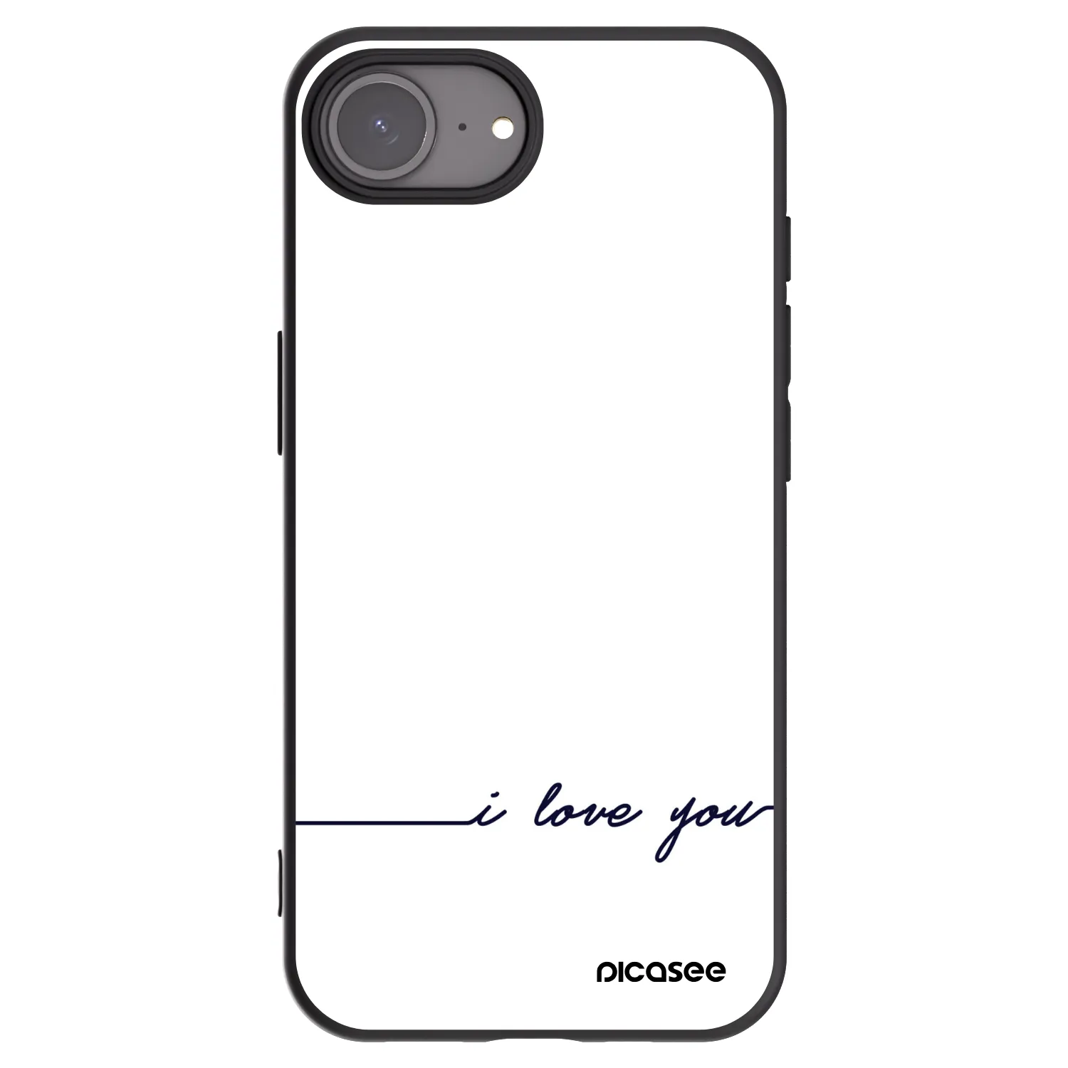 Picasee Apple iPhone 17e Hülle - Schwarzes Silikon - Ich liebe dich