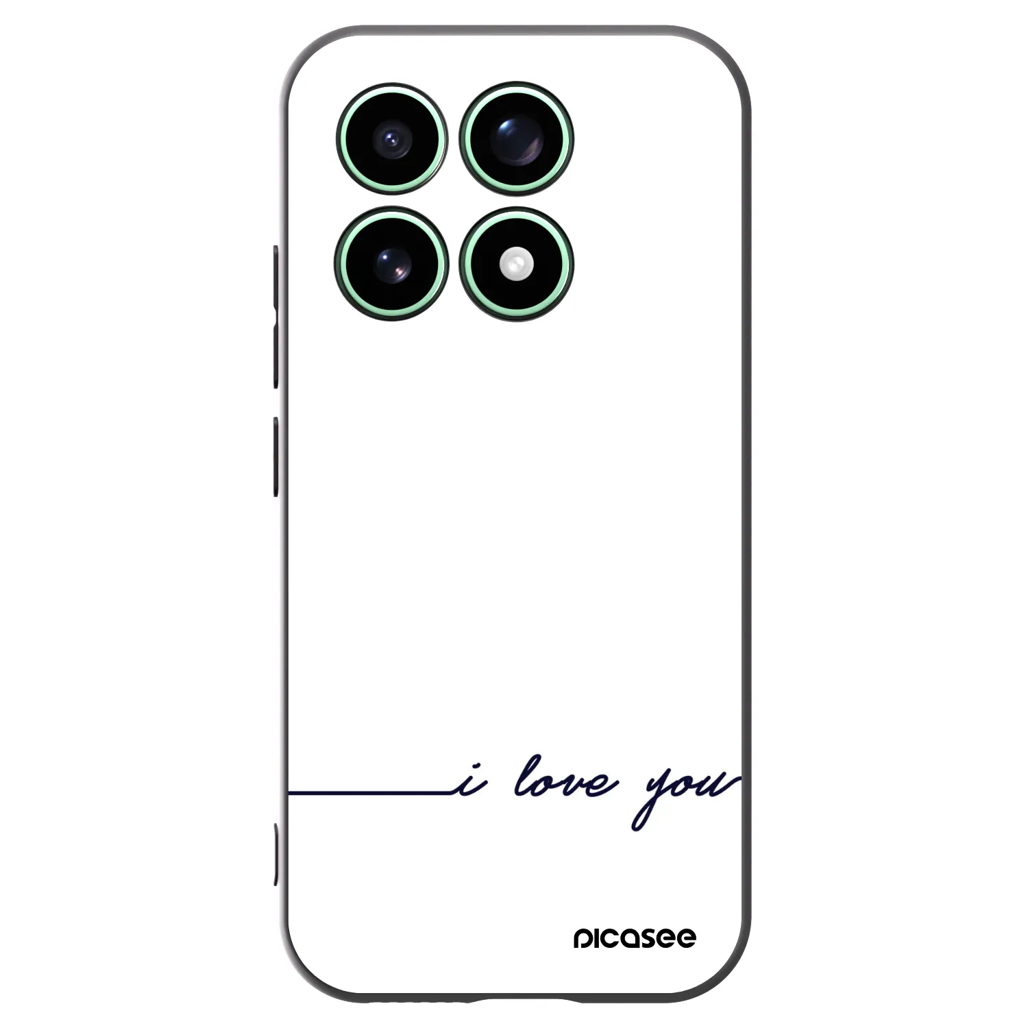 Picasee Xiaomi 17 Hülle - Schwarzes Silikon - Ich liebe dich