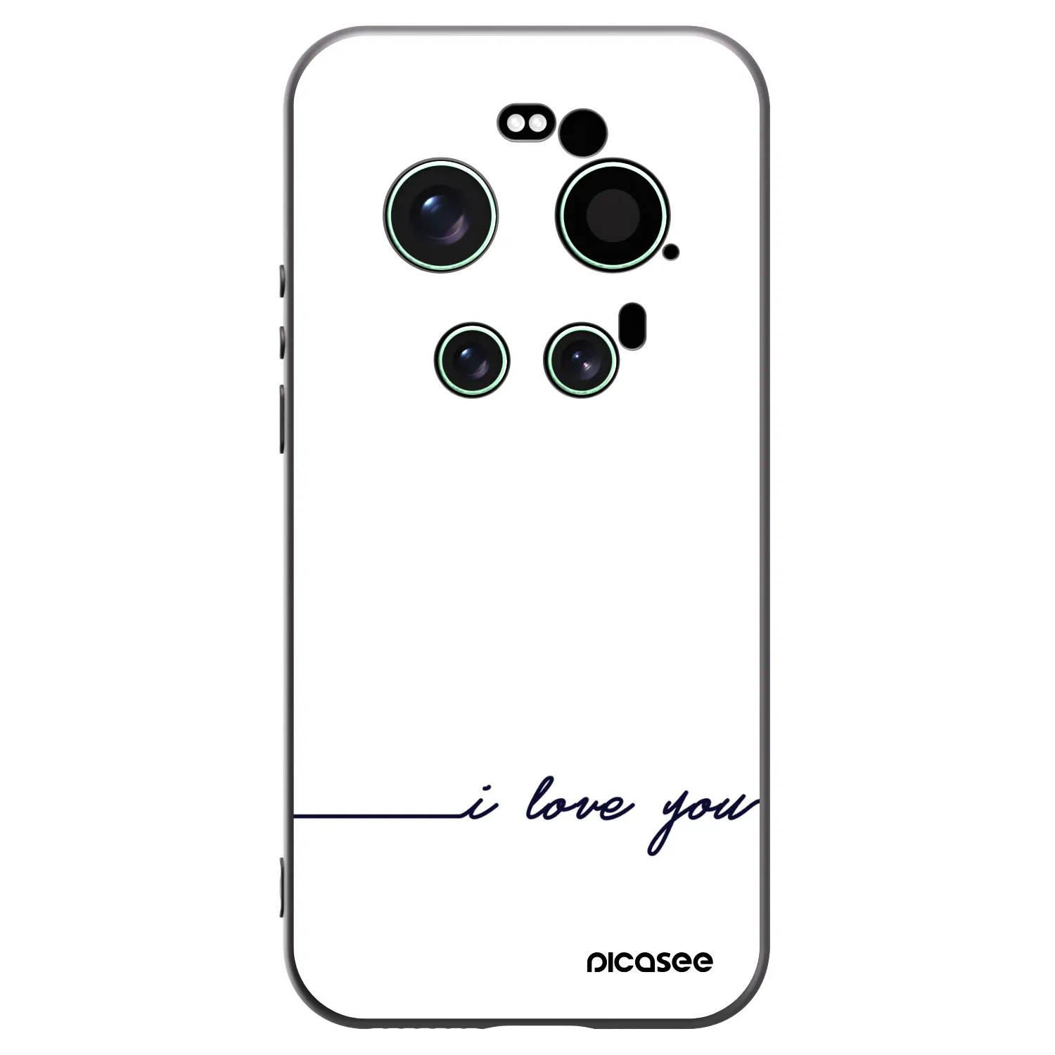 Picasee Xiaomi 17 Ultra Hülle - Schwarzes Silikon - Ich liebe dich