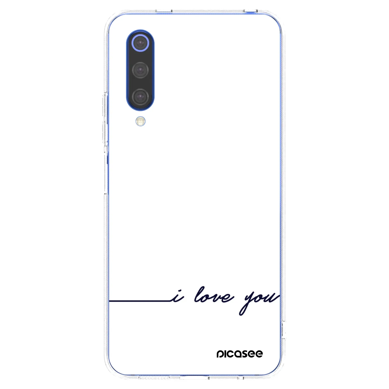 Picasee Xiaomi Mi 9 SE Hülle - Transparentes Silikon - Ich liebe dich