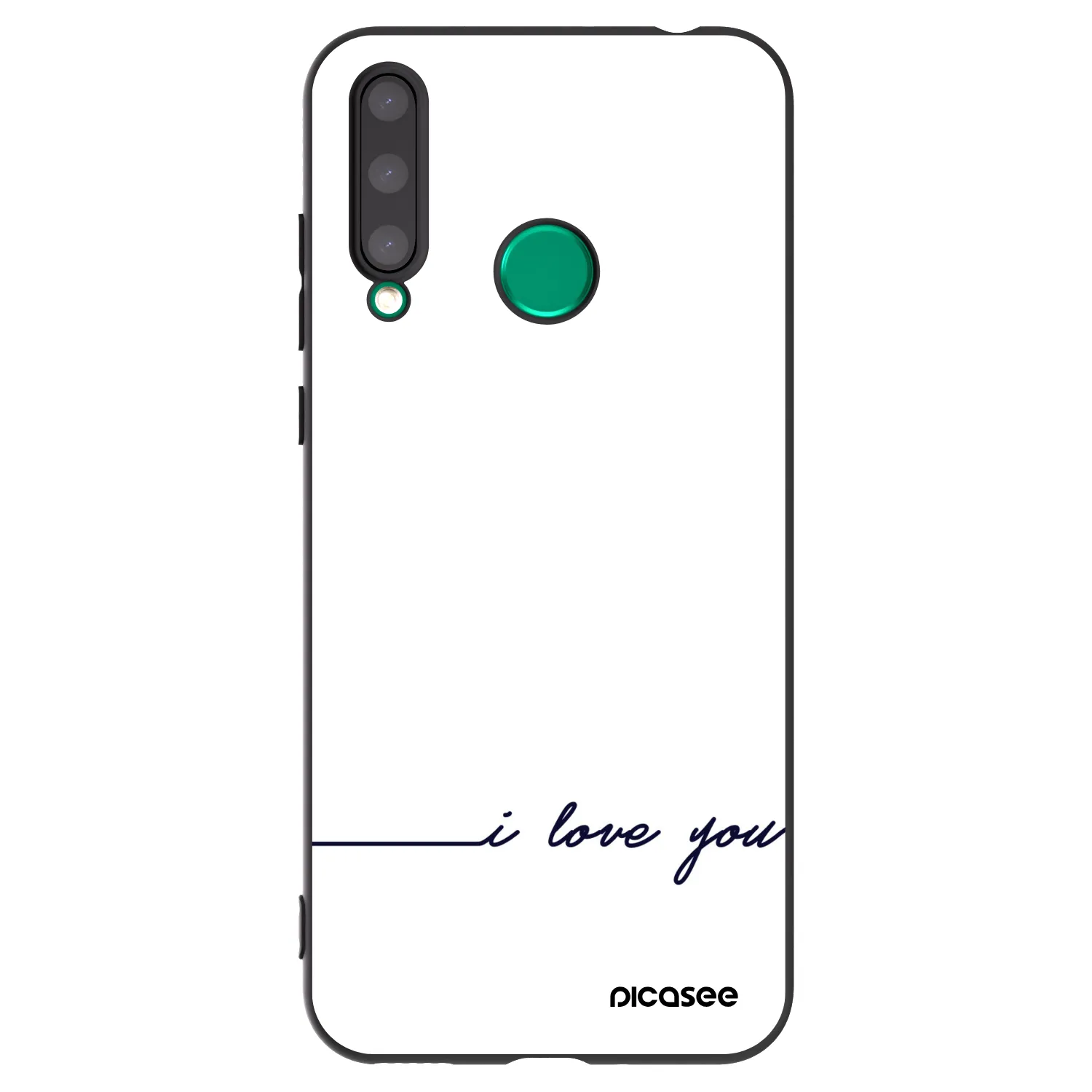 Picasee Honor 20 Lite Hülle - Schwarzes Silikon - Ich liebe dich