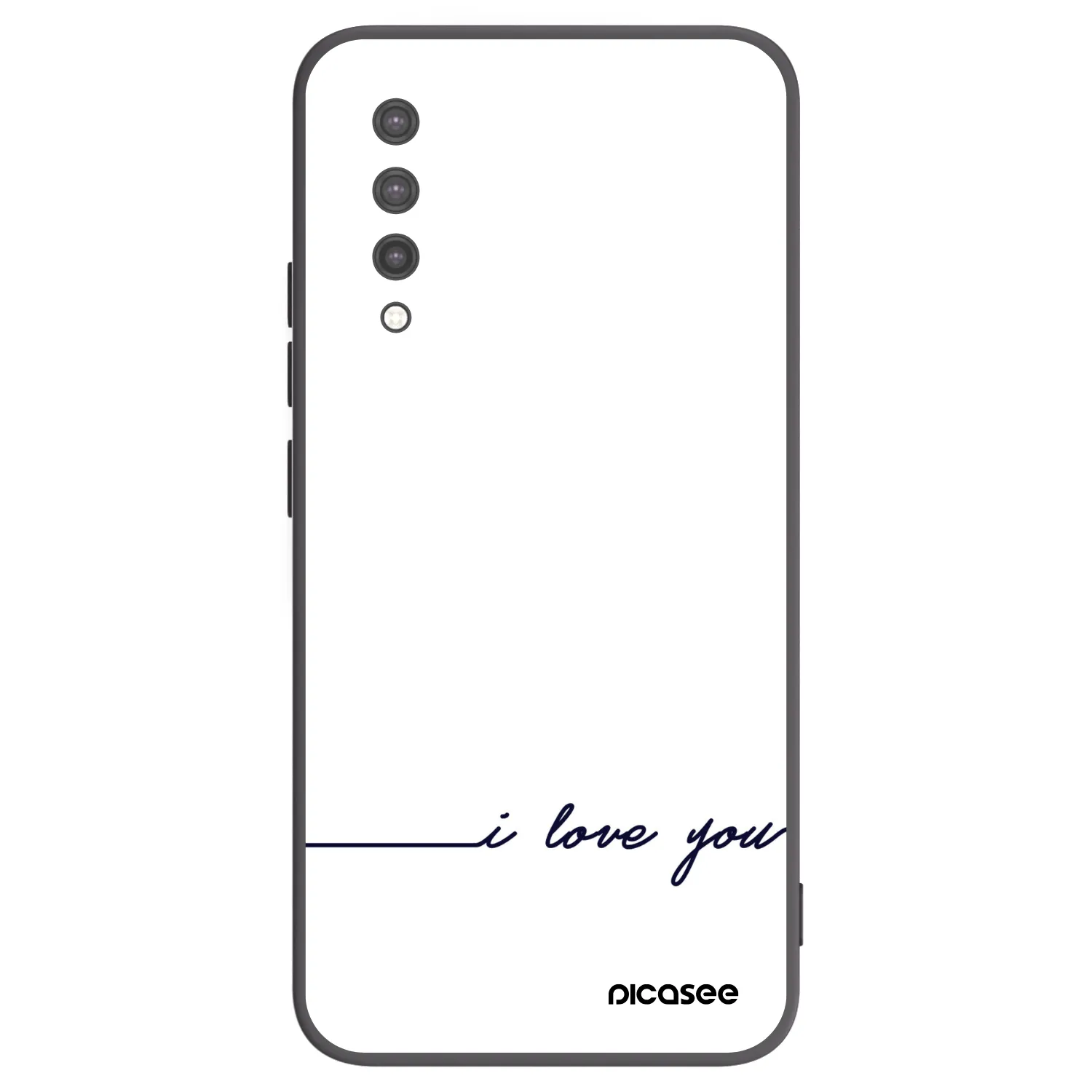 Picasee Xiaomi Mi 9 Lite Hülle - Schwarzes Silikon - Ich liebe dich