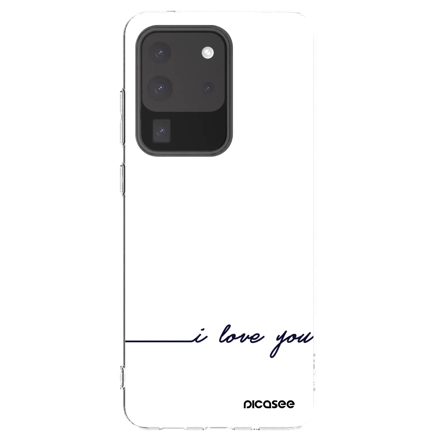 Picasee Samsung Galaxy S20 Ultra 5G G988F Hülle - Transparentes Silikon - Ich liebe dich