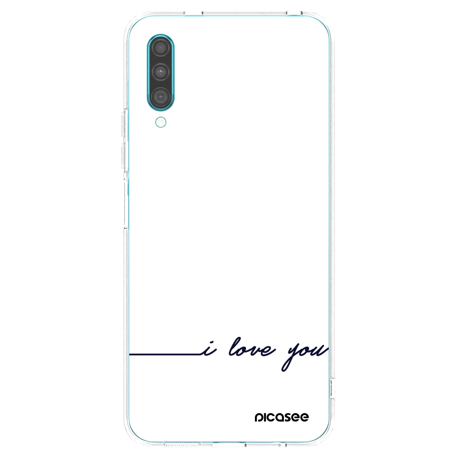 Picasee Samsung Galaxy A30s A307F Hülle - Transparentes Silikon - Ich liebe dich