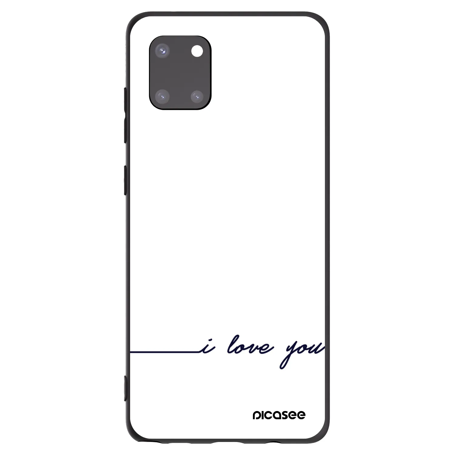 Picasee Samsung Galaxy Note 10 Lite N770F Hülle - Schwarzes Silikon - Ich liebe dich