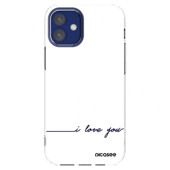 Picasee Apple iPhone 12 mini Hülle - Transparentes Silikon - Ich liebe dich
